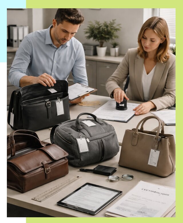 Сертификация сумок в Липецке от 7796 руб. | Алешин-Лпц