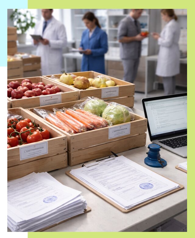 Сертификация овощей и фруктов в Липецке от 8835 р. | Алешин-Лпц