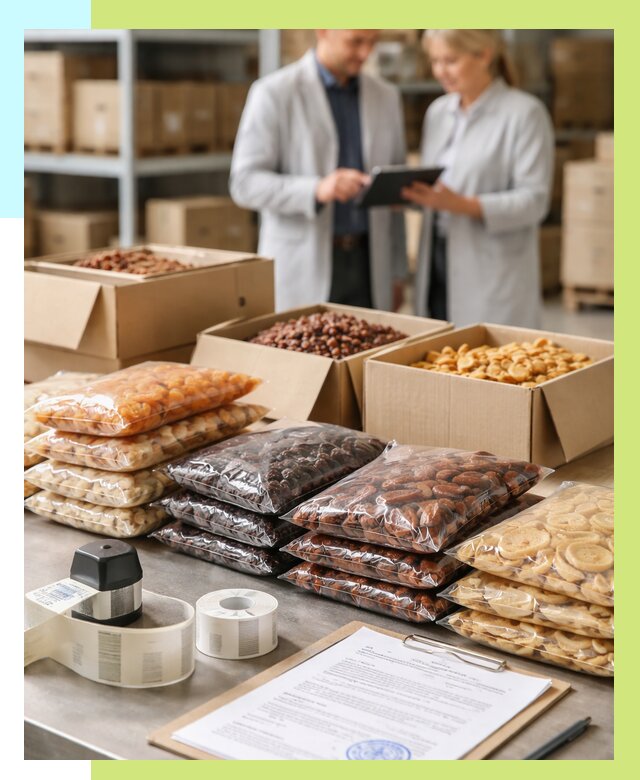 Сертификация сухофруктов в Липецке от 12473 р. | Алешин-Лпц под ключ