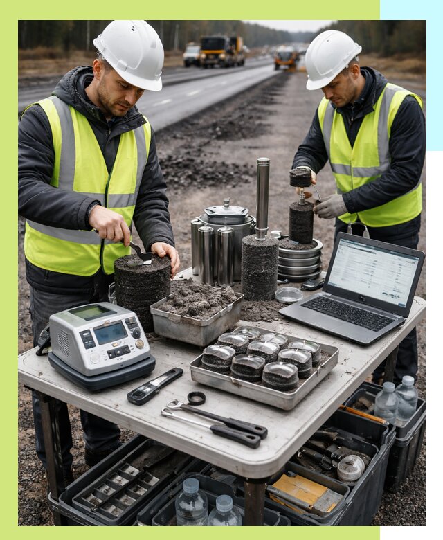 Сертификация асфальта: испытания и подтверждение в Липецке