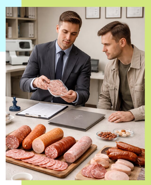 Сертификация колбасных изделий в Липецке от 7796 р. | Алешин-Лпц