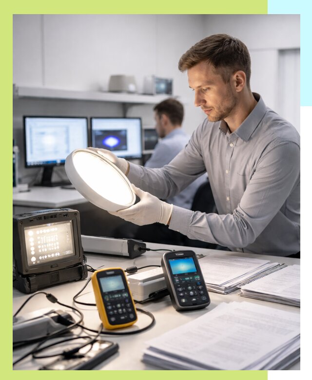 Сертификация светильников в Липецке: испытания и оформление