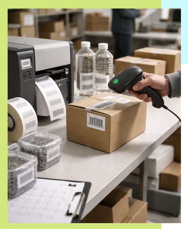 Штрихкодирование продукции и маркировка для продажи в Липецке