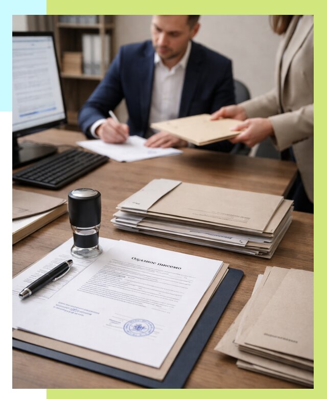 Отказное письмо для таможни в Липецке от 3118 р, Алешин-Лпц