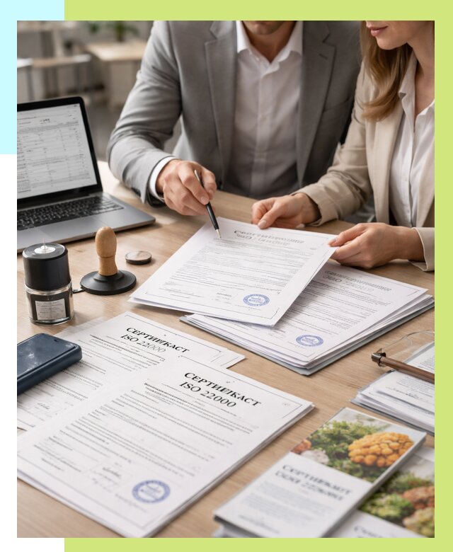 Сертификат ISO 22000 в Липецке от 41576 р. под ключ | Алешин-Лпц